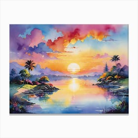 Sunset Painting 2 Canvas Print