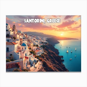 Santorini, Greece Canvas Print