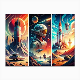 Space Exploration Series 1 Canvas Print