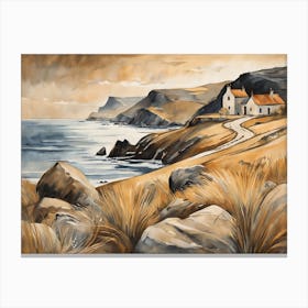 European Coastal Painting (195) Canvas Print
