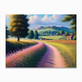 Road In The Countryside 10 Canvas Print