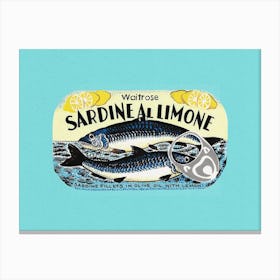 Sardine Al Limone Canvas Print