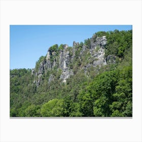 Bastei rock massif in Saxon Switzerland Canvas Print