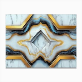 3d Abstract Marble Artwork Modern Canvas Print