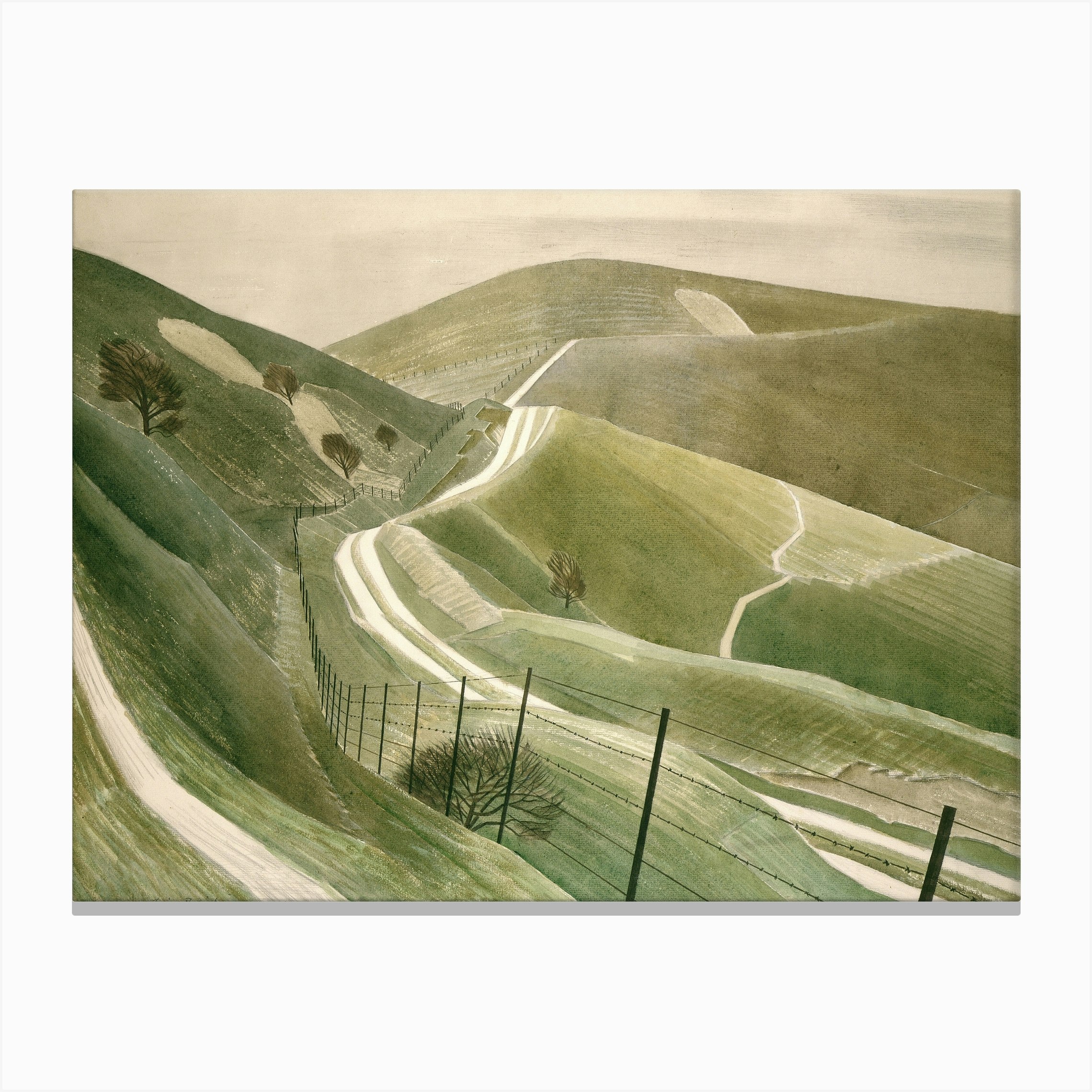 Chalk Paths Canvas Print by Classic Art Collection