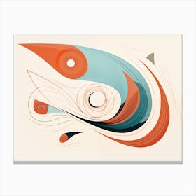 Abstract Fish Canvas Print