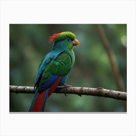 Colorful Parrot 1 Canvas Print