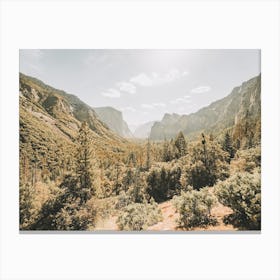 Yosemite Valley View Canvas Print