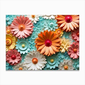 Flower Wall Art Canvas Print