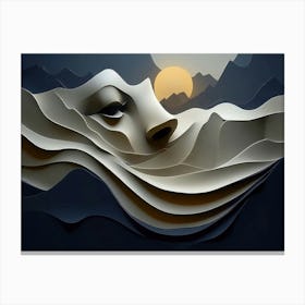 Paper Art 5 Canvas Print