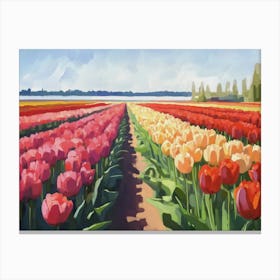 Tulip Field Canvas Print