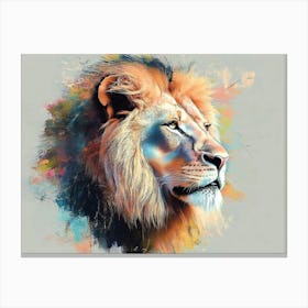 3d Lion 2 Canvas Print