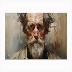 Portrait Of An Old Man 3 Canvas Print