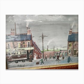 Tram stop Canvas Print