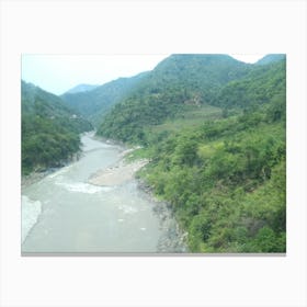 River 5 By Binod Dawadi Canvas Print