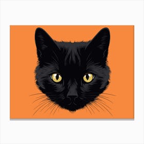 Black Cat 3 Canvas Print