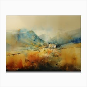 House In The Mountains Canvas Print