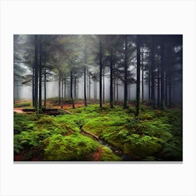 Forest By Daniel Krzywa Canvas Print