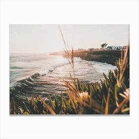 Malibu Coastal Beach Canvas Print