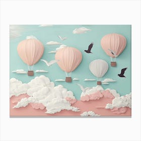 Hot Air Balloons In The Sky 1 Canvas Print