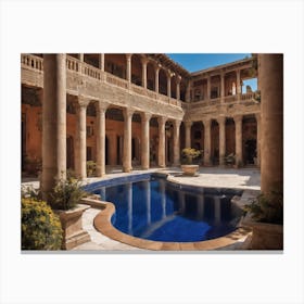 Courtyard Of A Palace Canvas Print