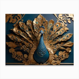 Peacock 15 Canvas Print