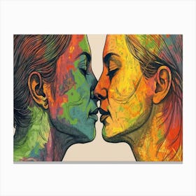 Rainbow Kiss 6 Canvas Print