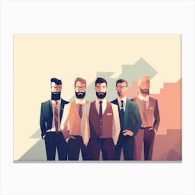 Businessmen With Beards Canvas Print