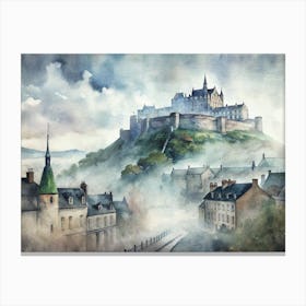 Castle In The Mist Canvas Print