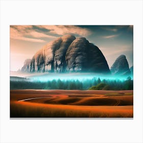 Landscape With Mountains 1 Canvas Print