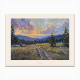 Western Sunset Landscapes Colorado 2 Poster Canvas Print