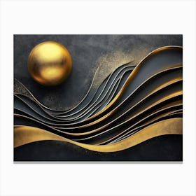 Abstract Gold Background 1 Canvas Print