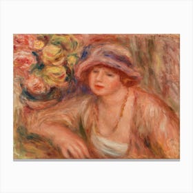 Woman Leaning(1918), Pierre Auguste Renoir Canvas Print