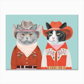 Rodeo Cats 8 Canvas Print