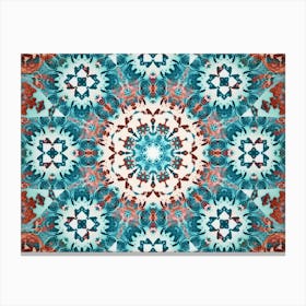 Modern Art Blue Pattern Canvas Print