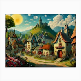 Fantasy Village 9 Canvas Print