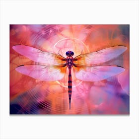Dragonfly Roseate Skimmer Orthemis 6 Canvas Print