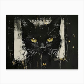 Black Cat 7 Canvas Print