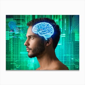 Futuristic Man Canvas Print