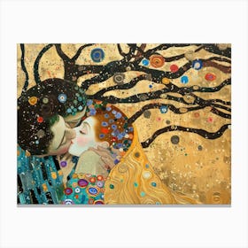 Contemporary Artwork Inspired By Gustav Klimt 3 Canvas Print