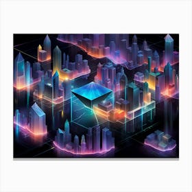 Futuristic Cityscape 26 Canvas Print