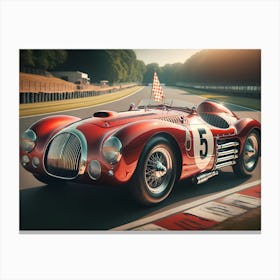 Vintage Racing Car Canvas Print