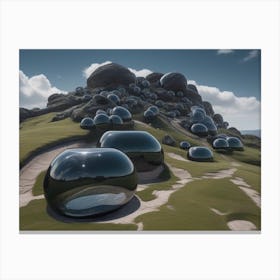 Glass Domes Canvas Print