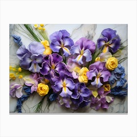 Purple Irises 4 Canvas Print