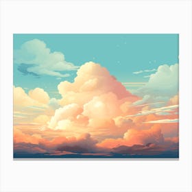 Clouds In The Sky Art Print Canvas Print