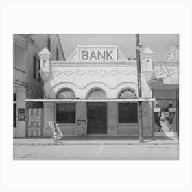 Vacant Bank Building, Saint Martinville, Louisiana By Russell Lee 1 Canvas Print