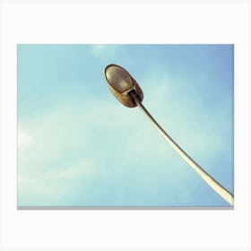 View From Below Of A Street Lamp In Daylight Canvas Print