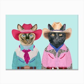 Carnival Cats 2 Canvas Print