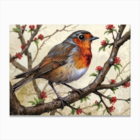 Robin 30 Canvas Print