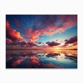 Beautiful Clouds In A Vivid Sky Canvas Print